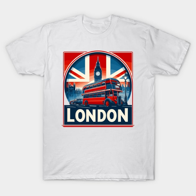 London T-Shirt by Vehicles-Art